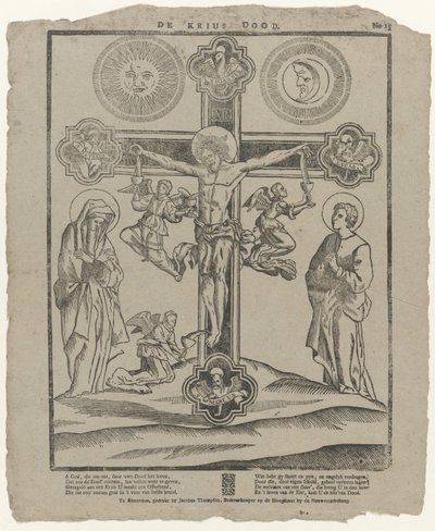 La muerte cruzada (título sobre el objeto) de Jacobus Thompson