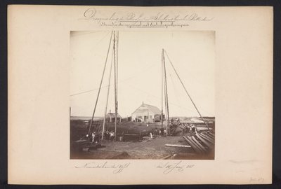 Estación de bombeo de vapor inferior con bombas centrífugas / Nieuwerkerk aan den IJssel den 15 de junio de 1868 (título sobre el objeto) Recuperación de los lagos en Schieland al este de Rotterdam (título de la serie sobre el objeto) de Jacobus van Gorkom jr.