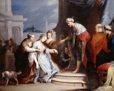 Ester ante Asuero de Jacopo Amigoni