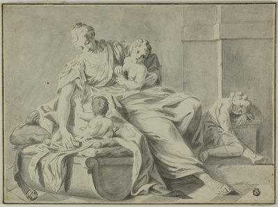 Madre y tres hijos de Jacopo Amigoni