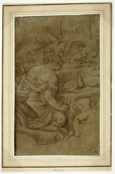 Alegoría del fuego (Venus en la fragua de Vulcano) de Jacopo Bassano