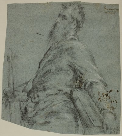 Estudio de medio cuerpo para San Pablo de Jacopo Bassano