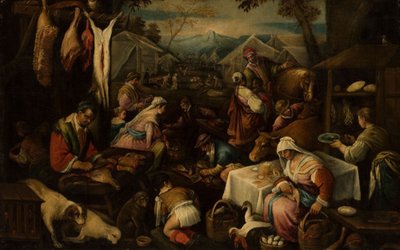 Escena de mercado de Jacopo Bassano