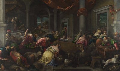 La Purificación del Templo de Jacopo Bassano and workshop
