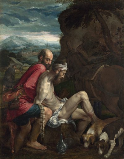 El buen samaritano, ca 1562-1563 de Jacopo Bassano il vecchio
