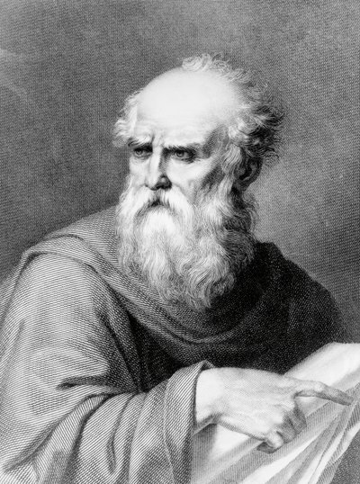 Retrato de Marco Vitruvio Polión conocido como Vitruvio de Jacopo Bernardi
