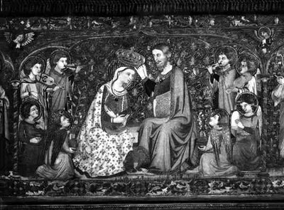 La Coronación de la Virgen, un frontal de altar de Jacopo Cambi