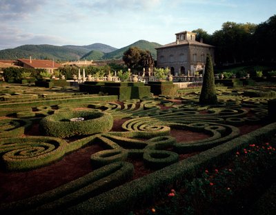 Vista de la villa Lante de Jacopo Vignola
