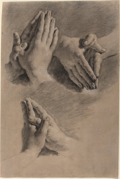 Tres Estudios de Manos Unidas en Oración de Jacopo Guarana