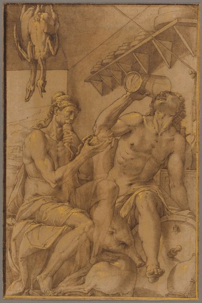 Alegoría de la gula de Jacopo Ligozzi
