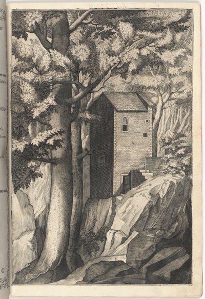 Vista exterior de la capilla del cardenal [lámina G] de Jacopo Ligozzi