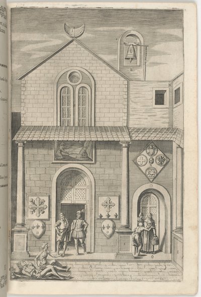 Fachada de la iglesia menor [lámina E] de Jacopo Ligozzi