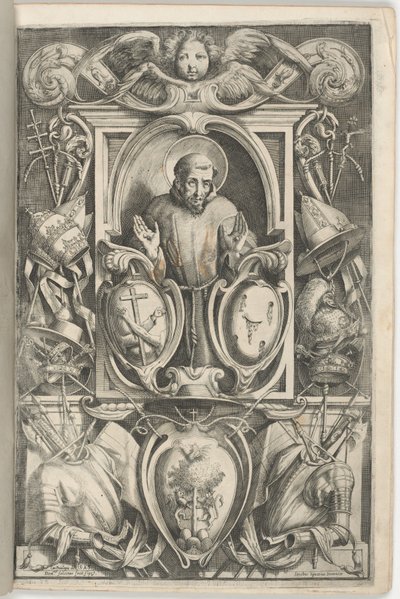 Frontispicio con Retrato de San Francisco de Jacopo Ligozzi