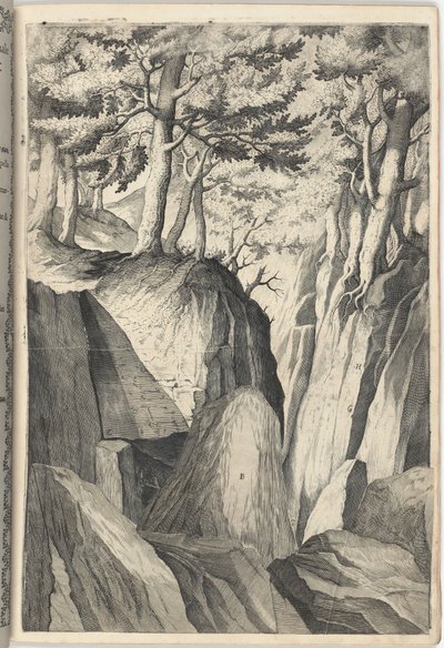 La Roca Prominente (Sasso spicco) [lámina I] de Jacopo Ligozzi