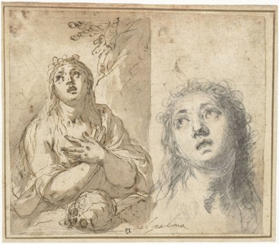 Magdalena penitente en un paisaje de Jacopo Palma (il Giovane)