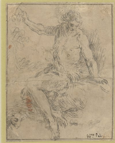 Juan Bautista sentado de Jacopo Palma (il Giovane)