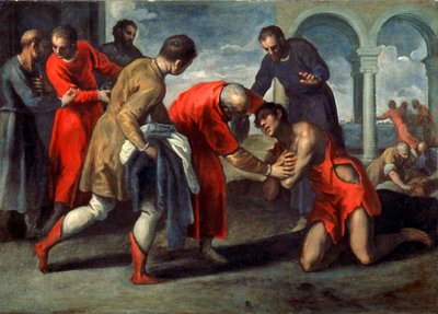 El regreso del hijo pródigo, después de 1600 de Jacopo Palma
