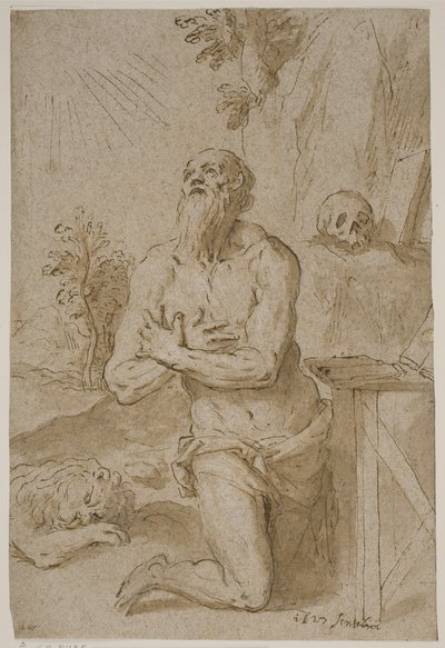 San Jerónimo en el desierto de Jacopo Palma