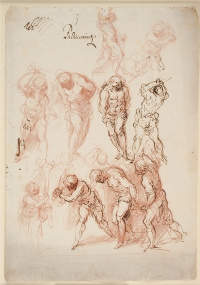 Estudios para una flagelación de Jacopo Palma