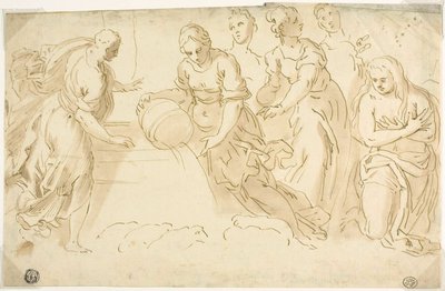 Jacob y Raquel en el pozo de Jacopo Palma il Giovane