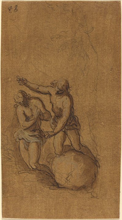 El bautismo de Cristo de Jacopo Palma il Giovane