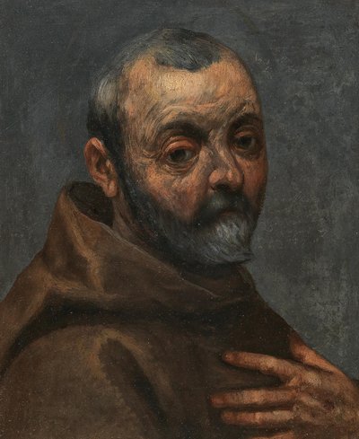 Autorretrato como Monje de Jacopo Palma il Giovane the Younger