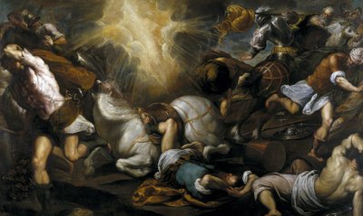 La conversión de San Pablo, 1592 de Jacopo Palma il Giovane the Younger