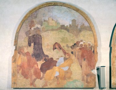 Cristo en el Jardín, luneta del ciclo de frescos de la Pasión, 1523-6 de Jacopo Pontormo