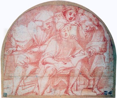 Cuatro cortesanos de Jacopo Pontormo