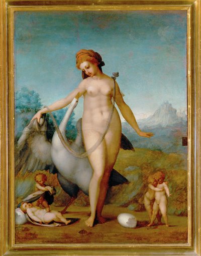 Leda y el cisne de Jacopo Pontormo