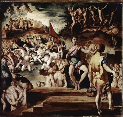 Martirio de San Mauricio y la legendaria Legión Tebana Romana de Jacopo Pontormo