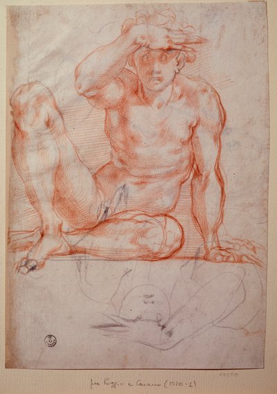 Hombre desnudo de Jacopo Pontormo