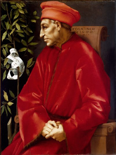 Retrato de Cosme de Médici, llamado Cosme el Viejo de Jacopo Pontormo
