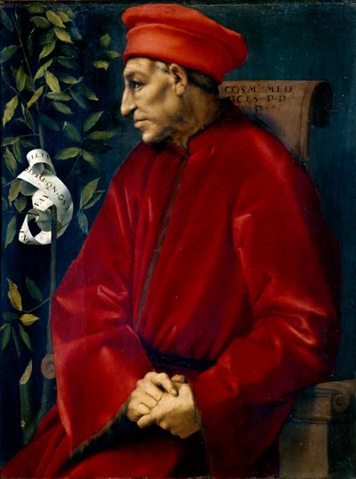 Retrato de Cosme de Médici, conocido como Cosme el Viejo de Jacopo Pontormo