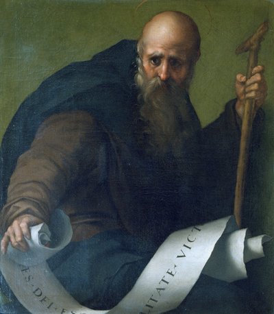 San Antonio Abad (c.251-356) c.1518-19 de Jacopo Pontormo