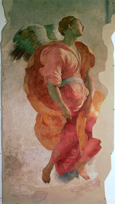 La Anunciación (detalle) de Jacopo Pontormo