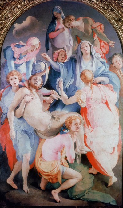 La Deposición de la Cruz, 1526-1528 de Jacopo Pontormo