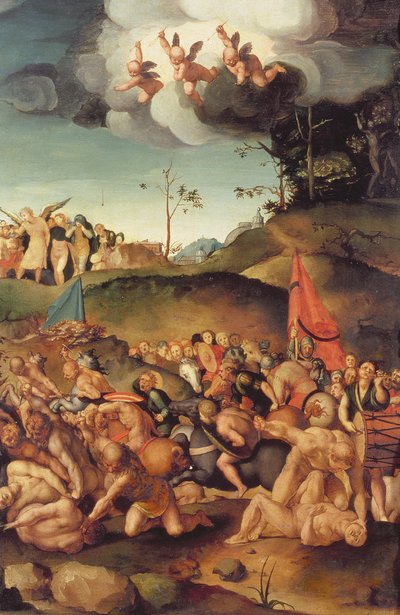El martirio de los diez mil, 1529-30 de Jacopo Pontormo