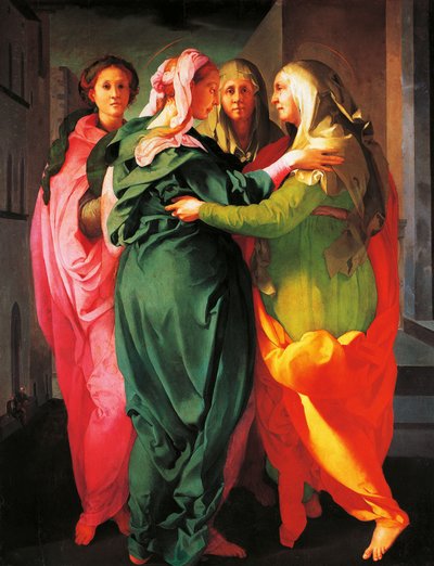 La visitación, c. 1530 de Jacopo Pontormo