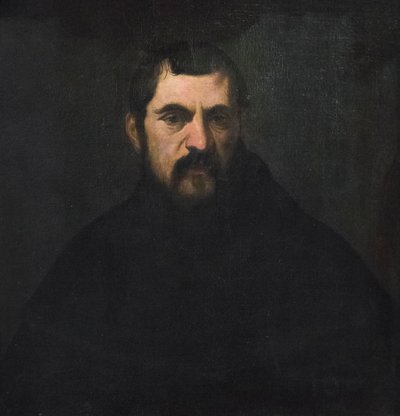 Retrato de un monje de Jacopo Robusti (attr. to) Tintoretto