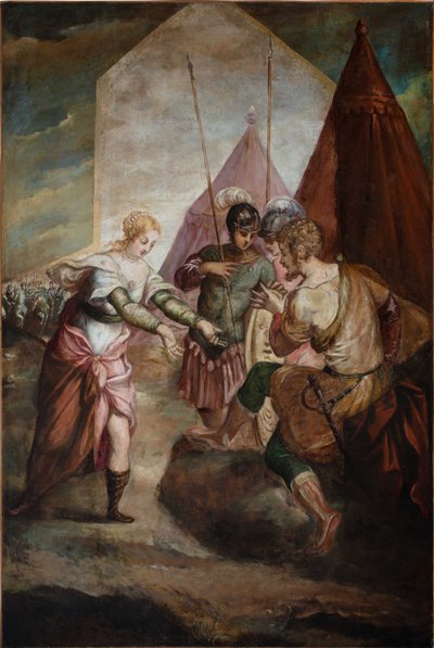 Briseida y Aquiles de Jacopo Robusti Tintoretto