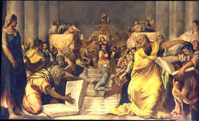 Cristo entre los doctores de Jacopo Robusti Tintoretto