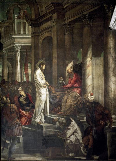 Cristo ante Poncio Pilato de Jacopo Robusti Tintoretto