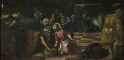 Cristo lavando los pies de los discípulos, ca. 1575 de Jacopo Robusti Tintoretto