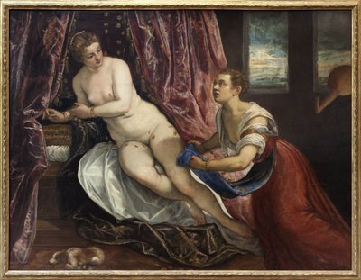Dánae, en la mitología griega, hija de Acrisios, rey de Argos, la encierra por miedo al oráculo que predice su muerte por su nieto. De su unión con Zeus, que llega en forma de lluvia dorada, nace Persea. Pintura de Jacopo Robusti, conocido como Tin de Jacopo Robusti Tintoretto