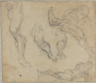 Figuras y Piernas, 1575-80 de Jacopo Robusti Tintoretto