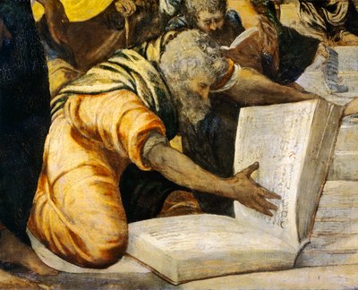 Jesús entre los doctores en el Templo de Jacopo Robusti Tintoretto