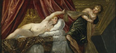 José y la esposa de Potifar de Jacopo Robusti Tintoretto