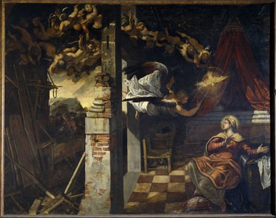 La Anunciación de Jacopo Robusti Tintoretto