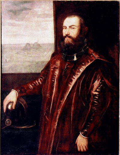 Retrato de un almirante veneciano de Jacopo Robusti Tintoretto